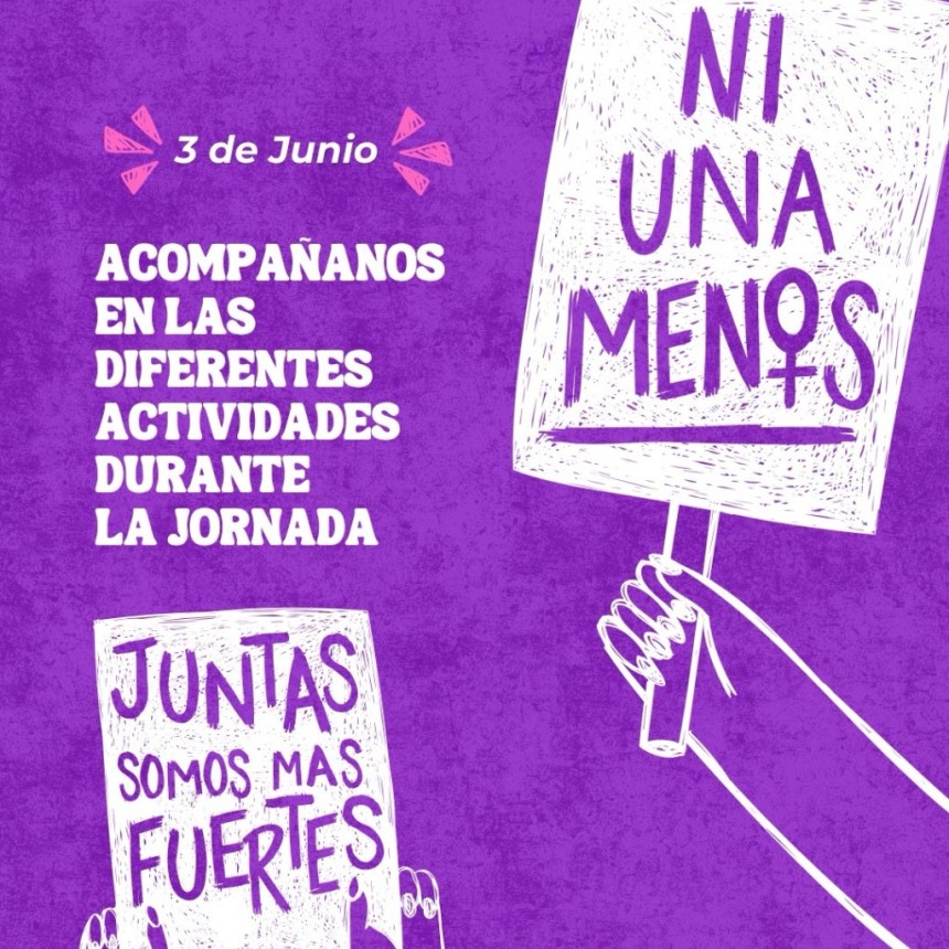 Actividades por el aniversario de la primera marcha "Ni una menos"