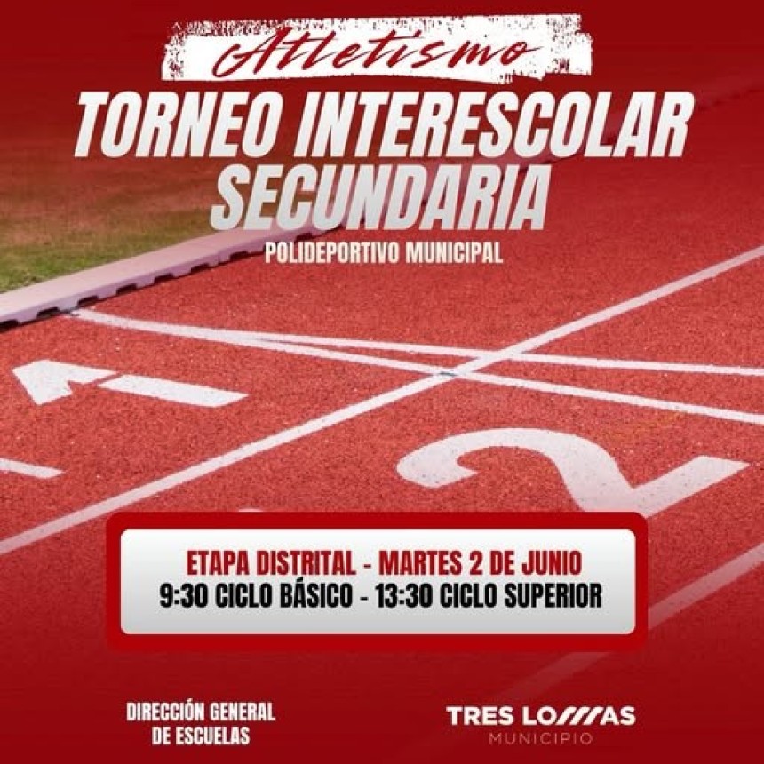 Torneo interescolar de atletismo